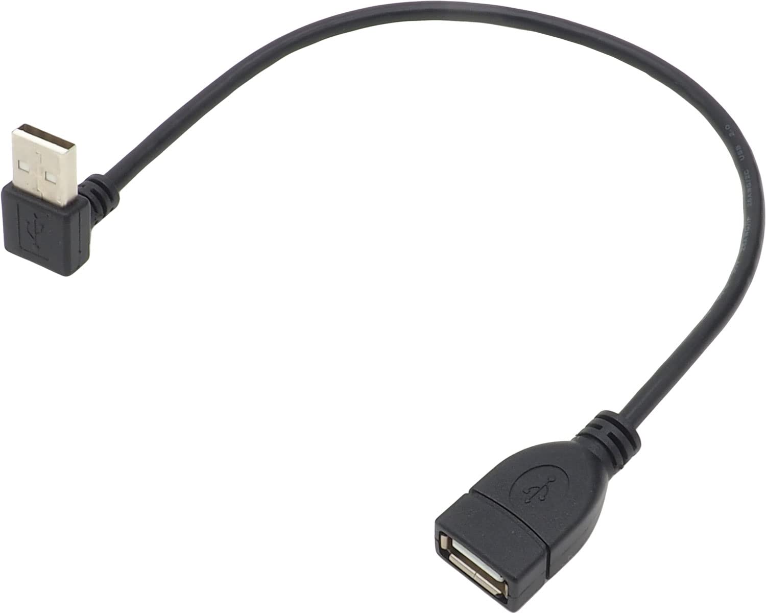 Amazon.co.jp: オーディオファン USB延長ケーブル L字 オス USB2.0