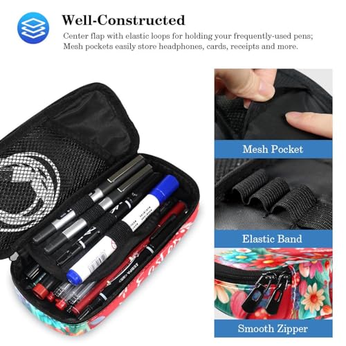 Sac à dos de jour ergonomique pour adolescents, ensemble cartable et trousse de rangement - 5