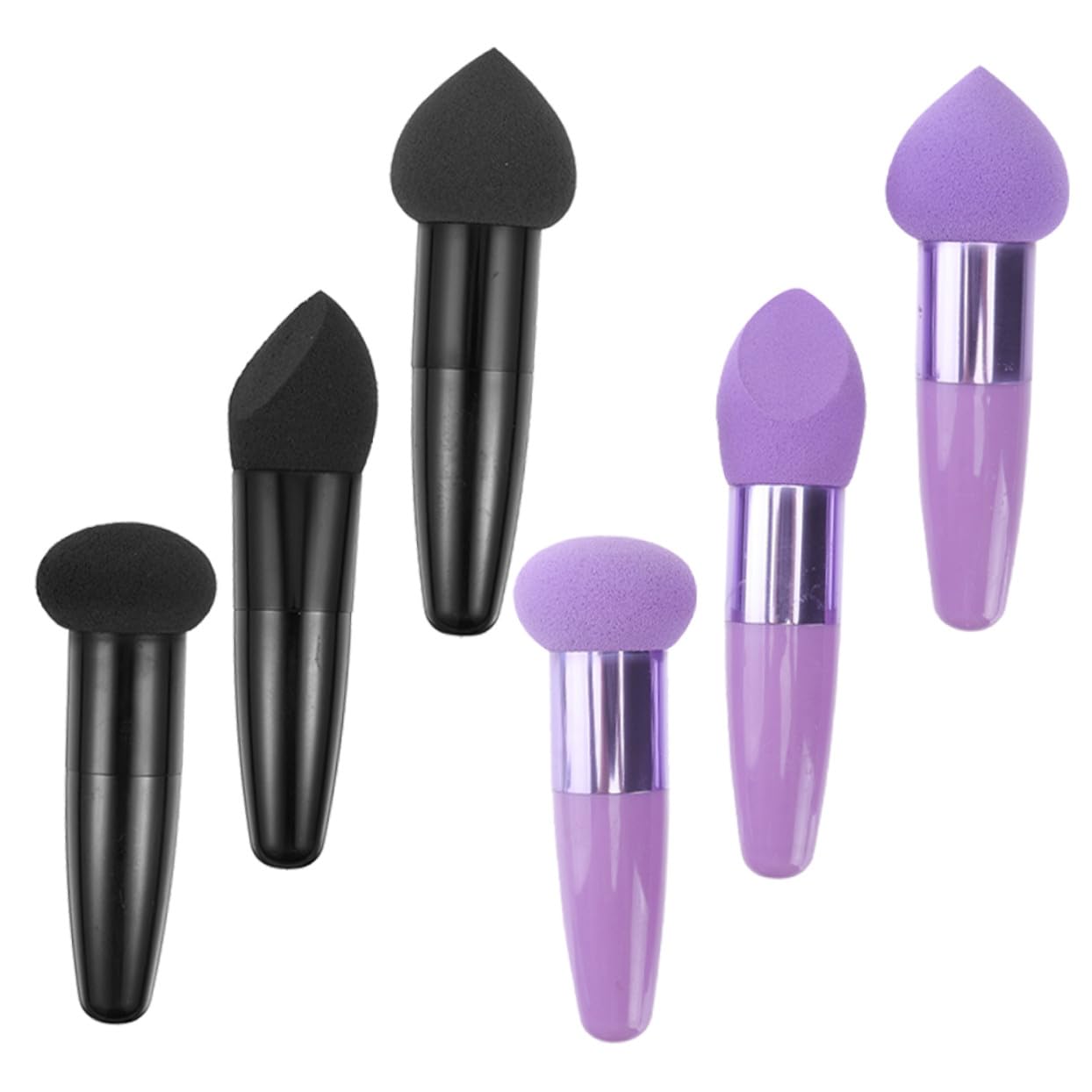 Make up Schwamm 6 Stück Hochdichter Latex Kosmetikpuff Hautfreundlich Tragbar Für Frauen Nassen Und Trockenen Auftrag