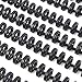 10PCs 30 Hole Binding Strip, Paper Bindi for and School Supplies, Environmental Nylon Coated Double Coil with Gloss, and Proof, DIY (10mm Black 10 Strips)