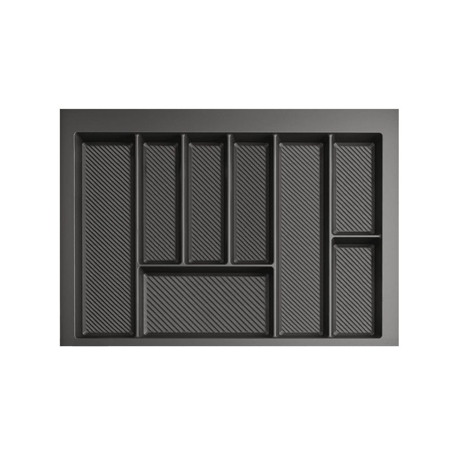 MAX - new, sturdy cutlery tray - allows the cutting of edges - size: 400mm-900mm, graphite (590mm-650mm x 490mm (700mm cabinet))