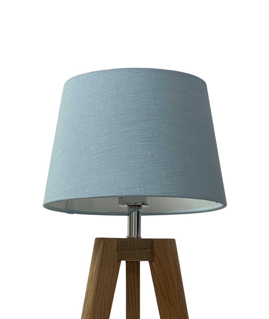Pale Blue Textured 100% Linen Tapered Empire Lampshade