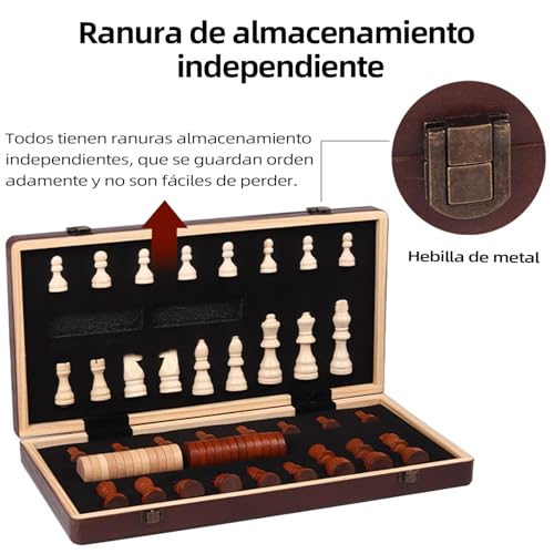 Encuentra reviews de Ajedrez madera - solo los mejores. 10 Imagen adicional