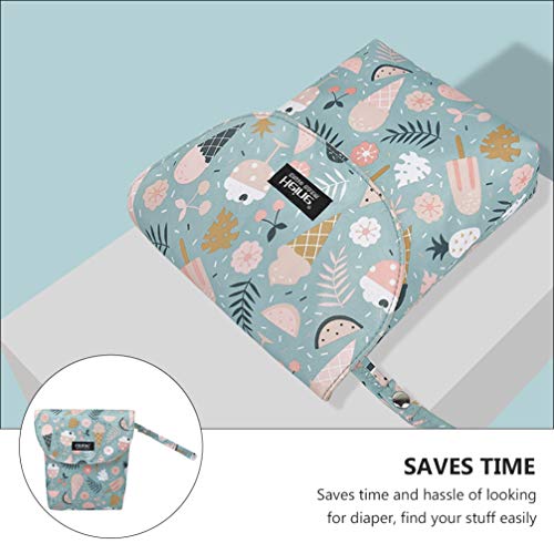 STOBOK Organizador de Fraldas de Bebê Bolsa de Armazenamento de Fraldas Pendurada Reutilizável Bolsa
