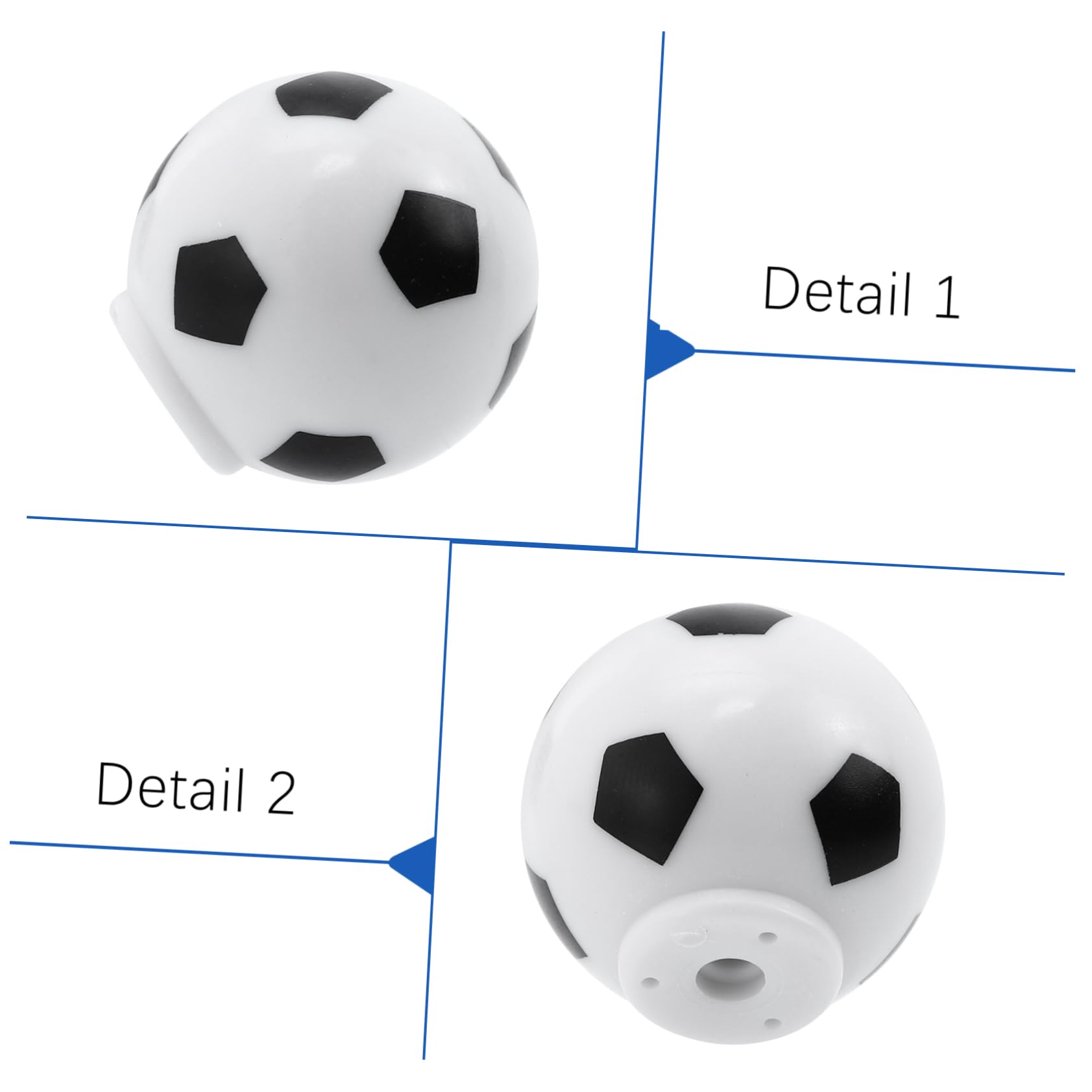 Tofficu 25 Piezas Pomos de Fútbol para Tiradores Anticolisión para Armarios y Decoración para Habitaciones Infantiles