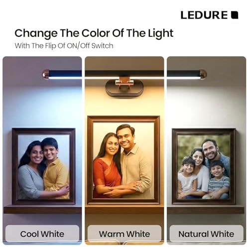 Image of LEDURE 6W LED Mirror Light|3in1 Color Changing|2 Year Warranty|Pack of 20