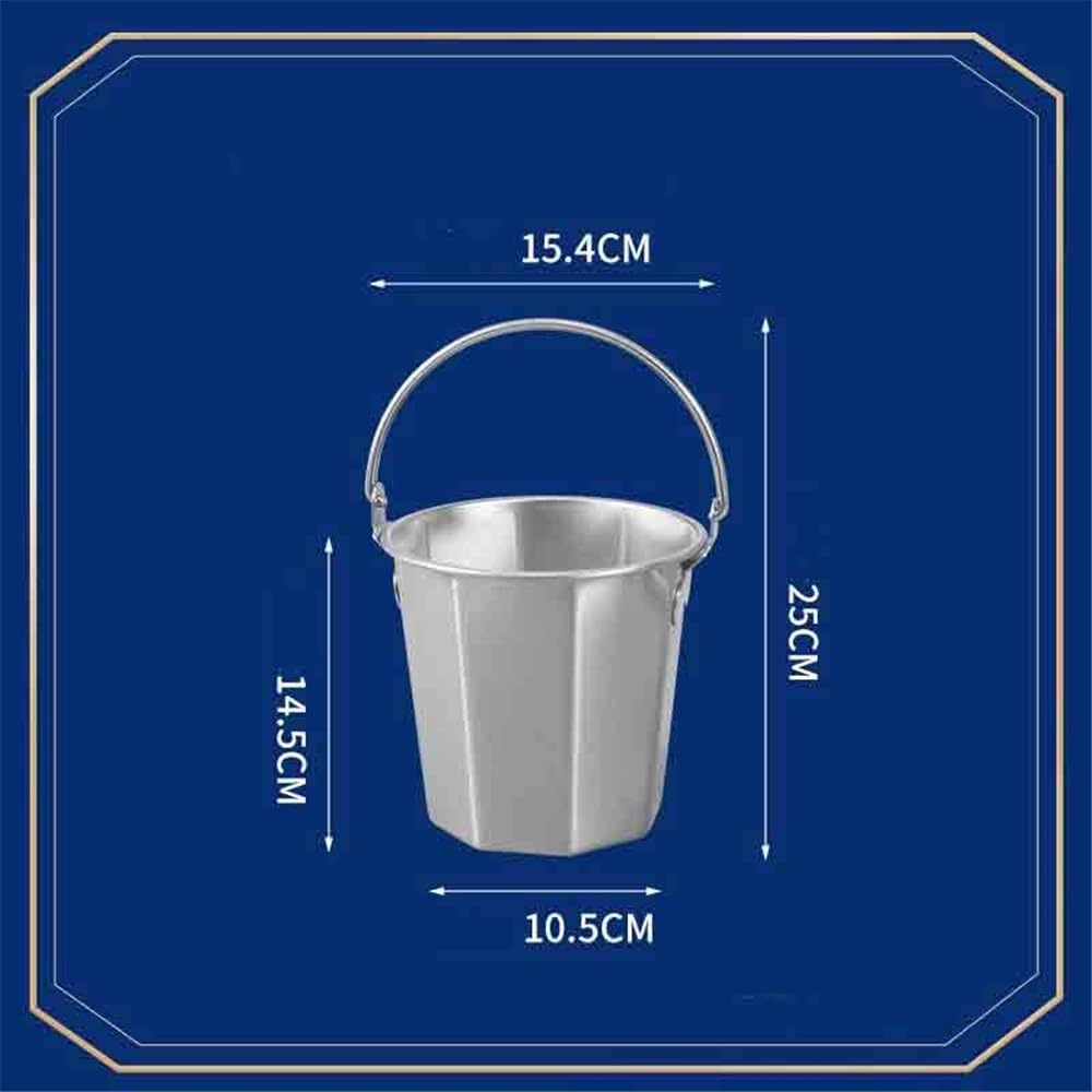Cubo de hielo de acero inoxidable, enfriador de grado comercial para champán, bebidas y vino, diseño duradero y elegante