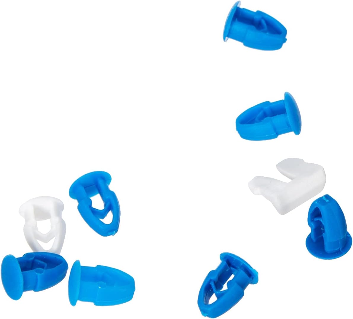 Kit Rivetti Per Targa Auto Cora - 8 Pezzi (7 Blu, 1 Bianco) - Fissaggio Sicuro Per Portatarghe Italiane - Foto 4