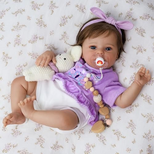 Muñeca bebé realista de 20 pulgadas Quinbee SCOM miniatura 3