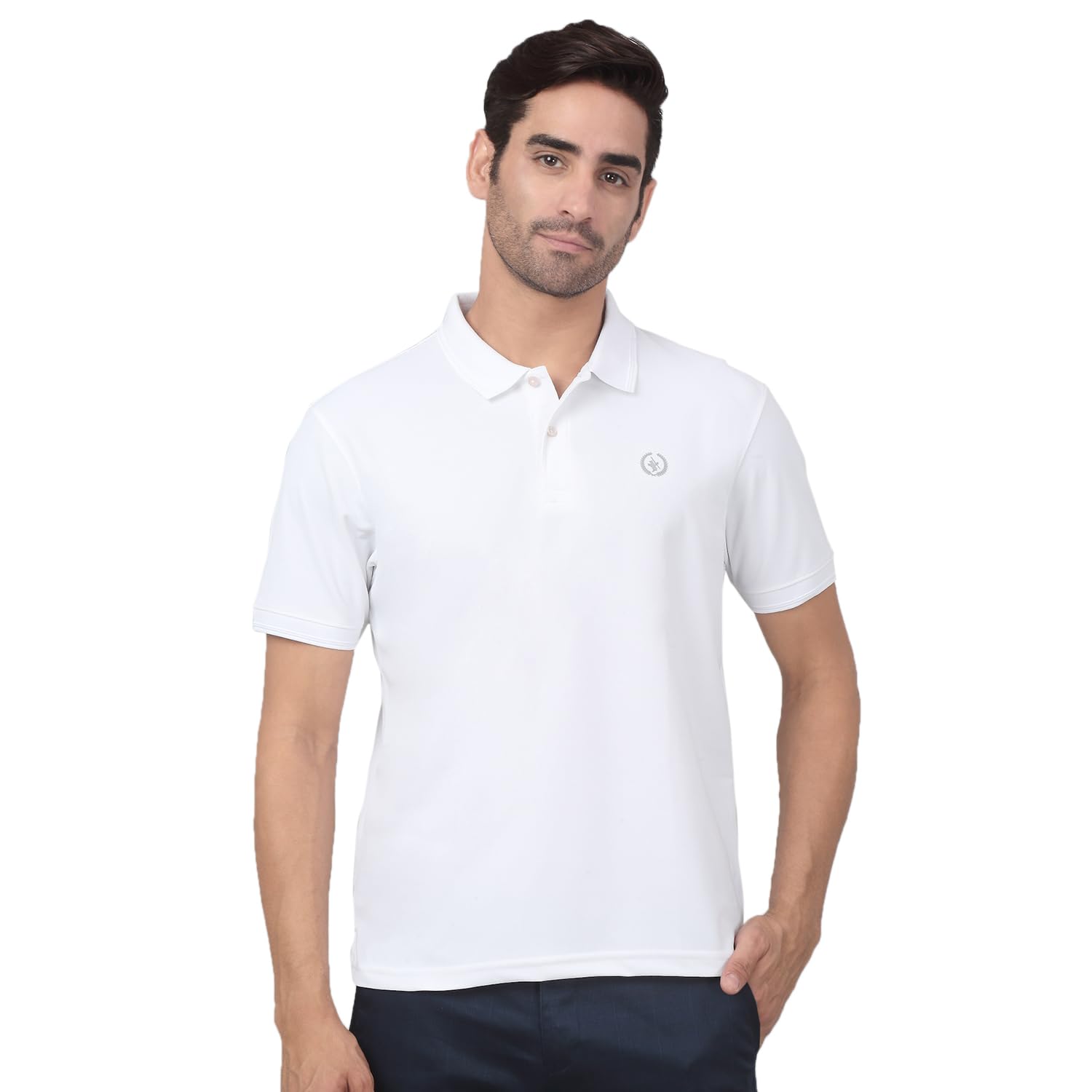 Regular Fit Solid Shirt Collar Half Sleeve Active Wear T-Shirt for Men | Half Sleeves Shirt Collar Active Wear T-Shirts for Men | Mens Shirt Collar T-Shirt (P_MTSH00622)-image-17