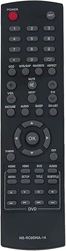 ALLIMITY NS-RC9DNA-14 - Control remoto de repuesto compatible con Insignia Combo TV/reproductor de DVD NS-32DD310NA15 NS20ED310NA15 NS24DD220NA16