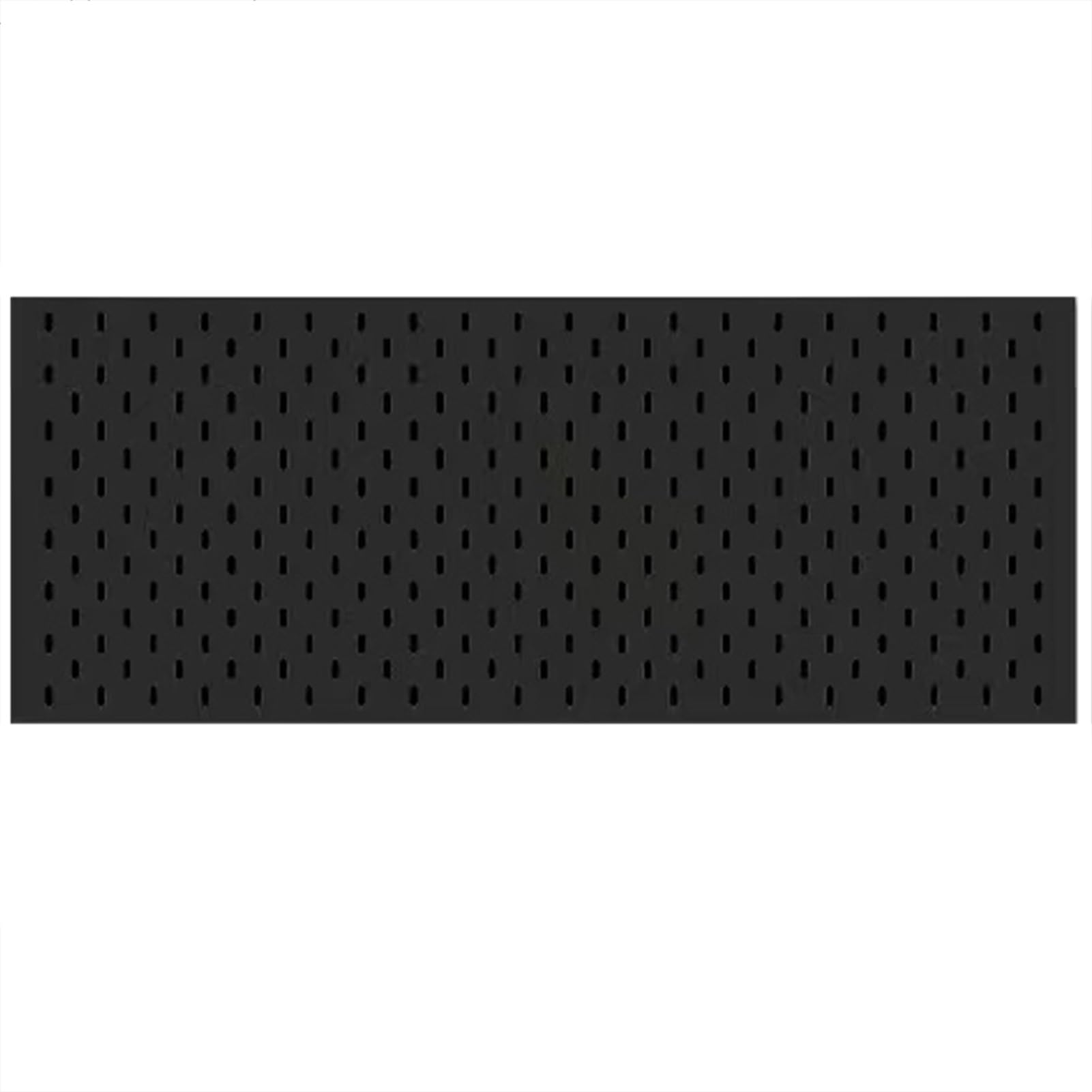 Balcone Pannelli Forati con 5 Ganci per Piante, Acciaio Inossidabile Organizzatori Parete con Pannelli Forati, Accessori Riporre Gli Attrezzi per Stanza Cucina(Black,100X32CM)