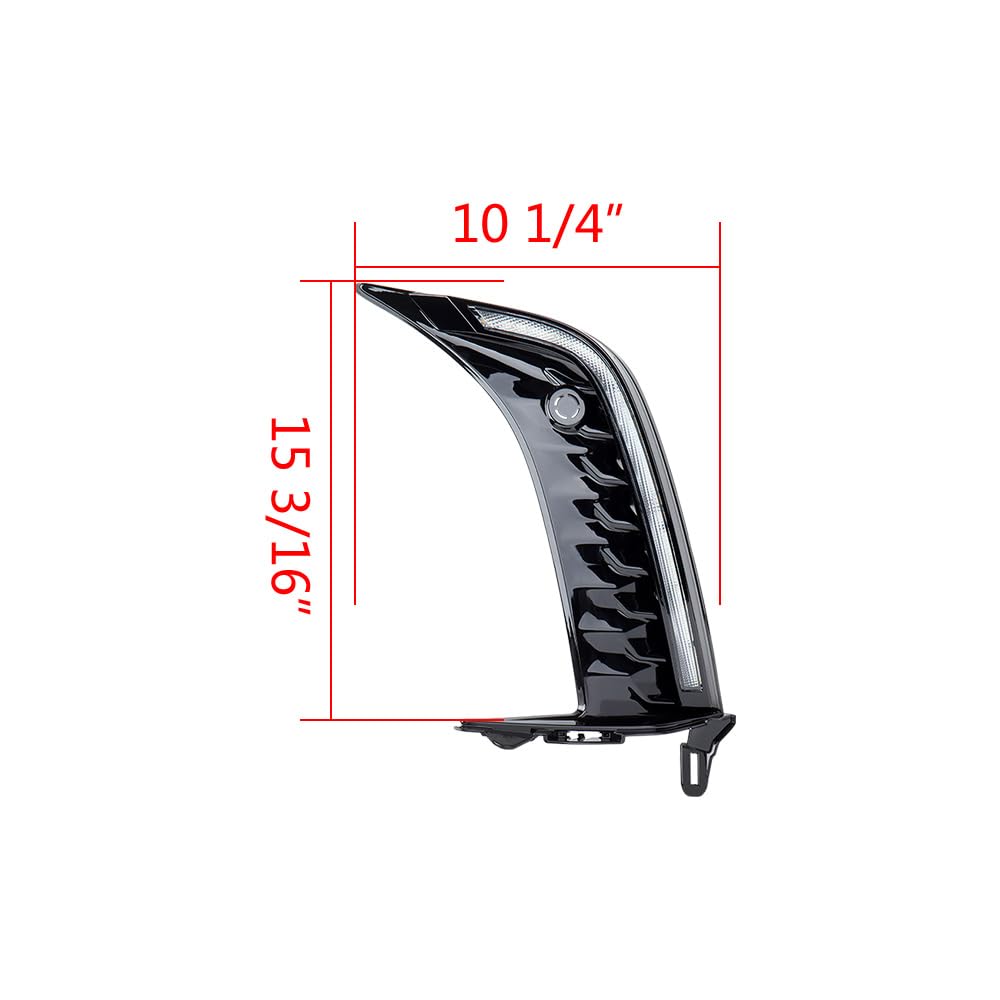 Astra Depot Compatible for 2025 Toyota Camry SE XSE AO LED Sequential DRL White Daytime Running Light Amber Turn Signal Lamp Front Bumper Accent Lights 60W IP67 90lm-130lm