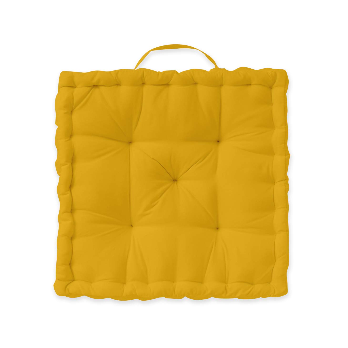 Cuscino Quadrato TODAY 40x40 Cm – Piuma D'Oca E Cotone Con Fodera Rimovibile E Tubazioni – Colore Oro