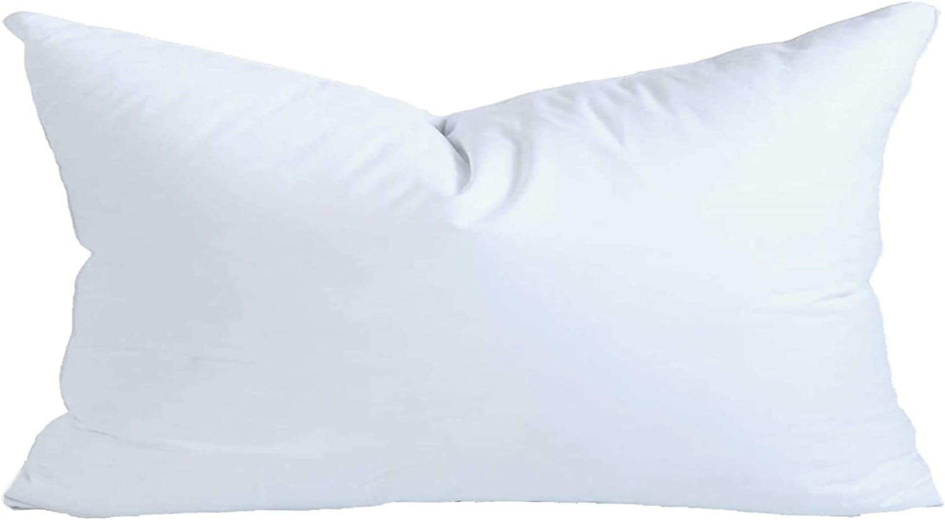 MoonRest® 12x21 Inch Synthetic Down Alternative Rectangle Pillow Insert Form Stuffer for Sofa Shams, Decorative Throw Pillow, Cushion and Bed Pillow Stuffing - Hypoallergenic 12“X 21”