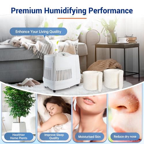 Image of Keycci MAF1 Humidifier Wicking Filter Compatible with Air-Care, Emerson, Essick, MoistAir Filters MA0950 MA1200 MA1201, Ken More 14906, 14410, 14411 Humidifiers (4)