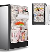 Rexmica Mini Fridge Organizer with 11 Pockets, Mini Fridge Caddy Organizer Storage for Most House...