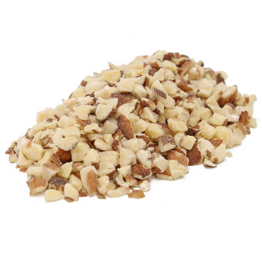C.J. Dannemiller Chopped Almonds, Bulk 10 LB Box, Medium Sized RAW Almonds Perfect for Snacking, Baking, Cooking