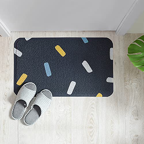 Tapis de bain antidérapant bleu texturé doux sécurité douche - 3