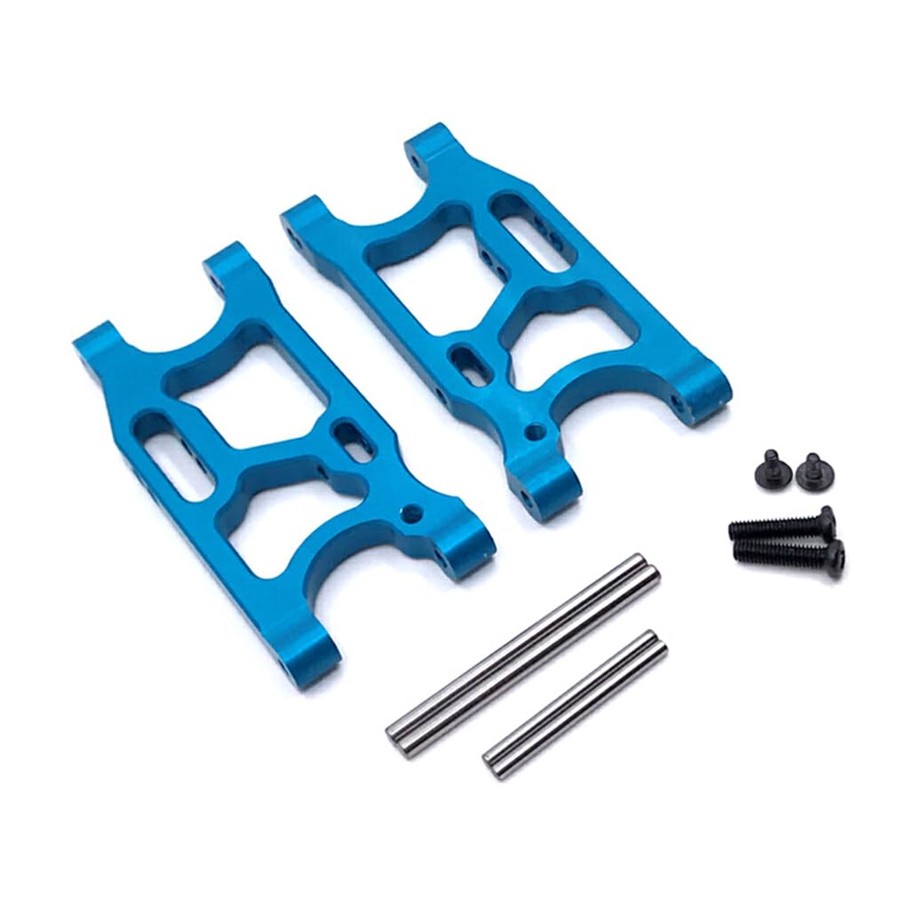 Brazos oscilantes Delanteros y Traseros, Modelo de Oruga, actualización de Tazas de dirección, Juego de Piezas de Repuesto para WLtoys 144001 144402 144010, Azul