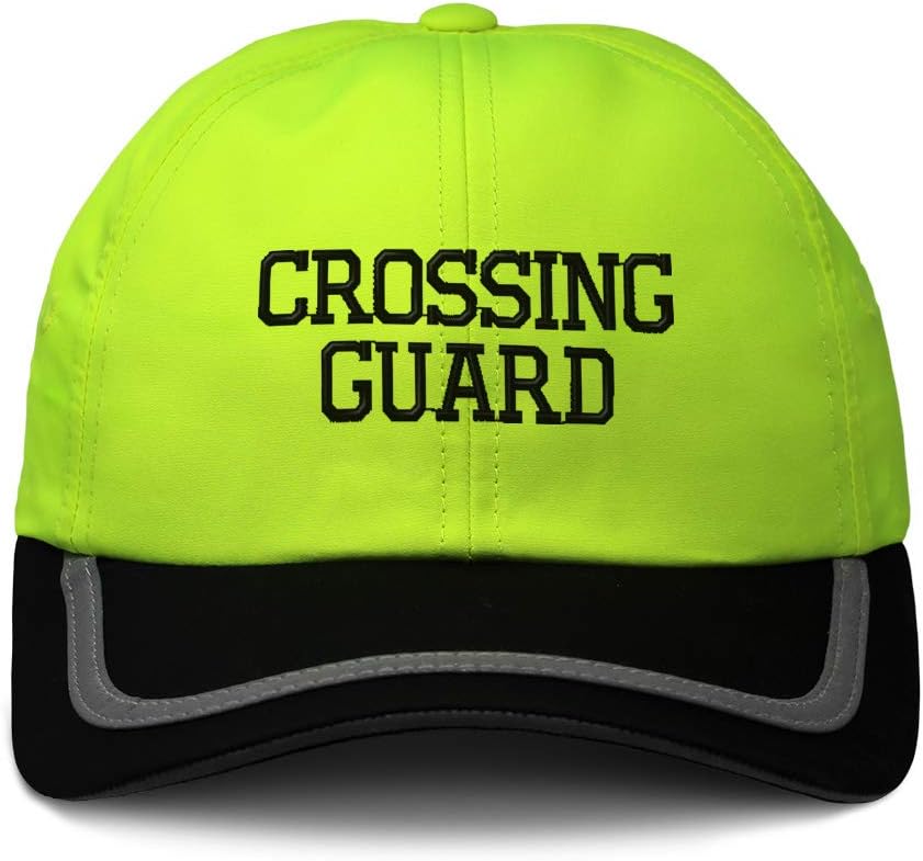 Custom Reflective Running Hat Crossing Guard C Embroidery Polyester