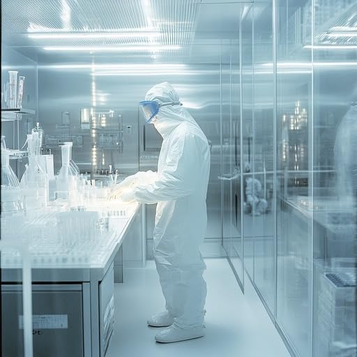 Hazmat Suits, Heavy Duty Full Body Disposable Paint Suits, Coveralls with Hood, Elastic Wrists & Ankles - Image 4