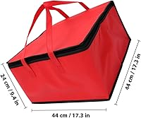 Vista 6 de Bolsa de comida aislada para pizza, bolsa de gran capacidad, reutilizable, calentamiento, catering, restaurantes, transporte para alimentos