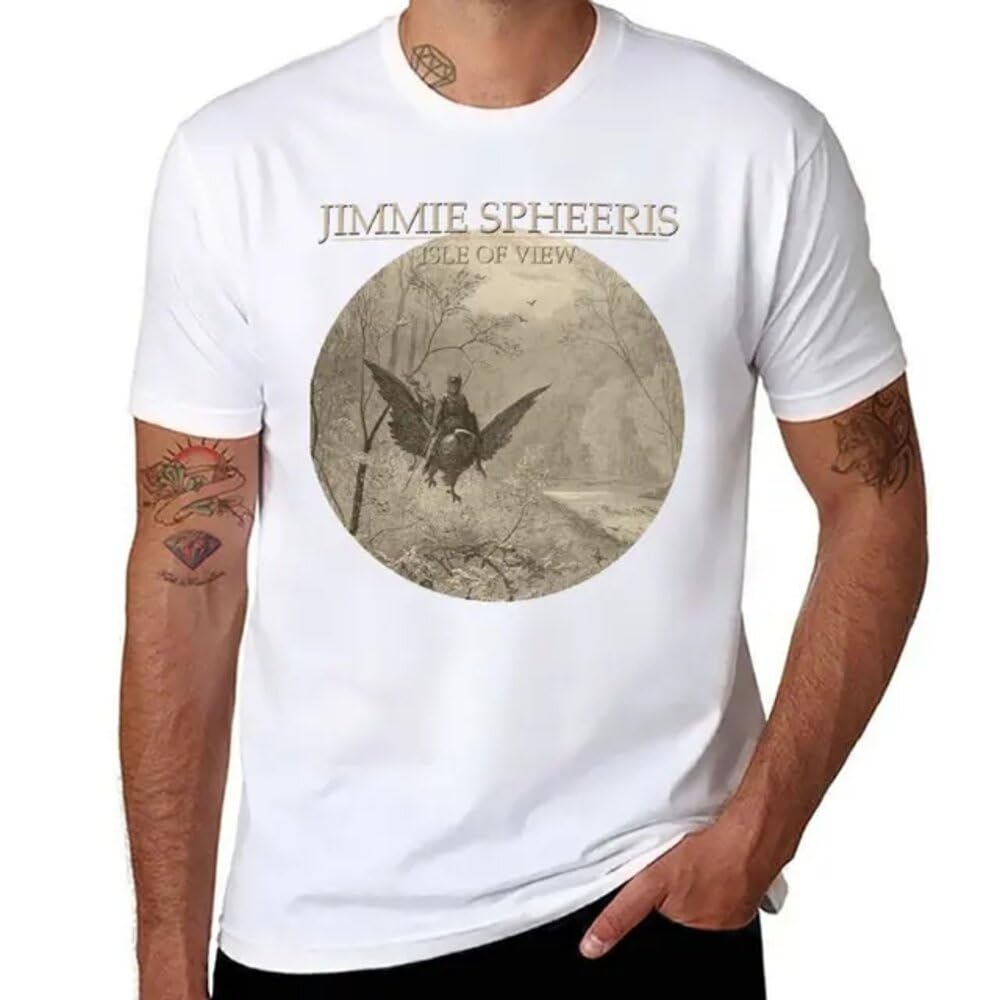 MKCSHCBV Jimmie Spheeris T-Shirt T-Shirt Graphic t Shirt Short t-Shirt Heavyweight t Shirts for Men White XL