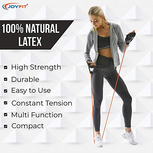 Image of JoyFit Resistance Tube, Toning Tube with Door Anchor for Exercise, Workout