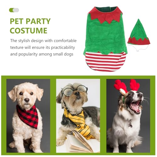 Disfraz Navideño para Perro Talla L Color Verde miniatura 2