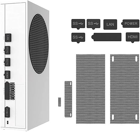 Dust Proof kit for Xbox Series S Console, Dust Plugs Dust Filter Kit Compatible with Xbox Series S, Include 7 Silicone Series S