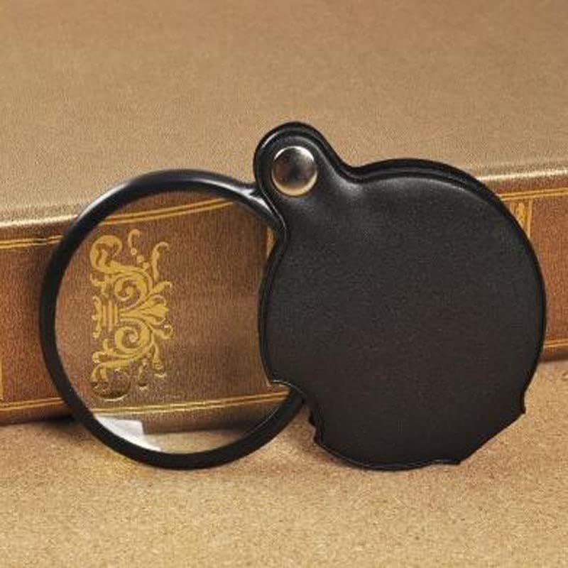Factory Wholesale 6cm Megaloscpe PU Magnifying Glasses 5X Monocle Magnifier DIY Sewing Tools