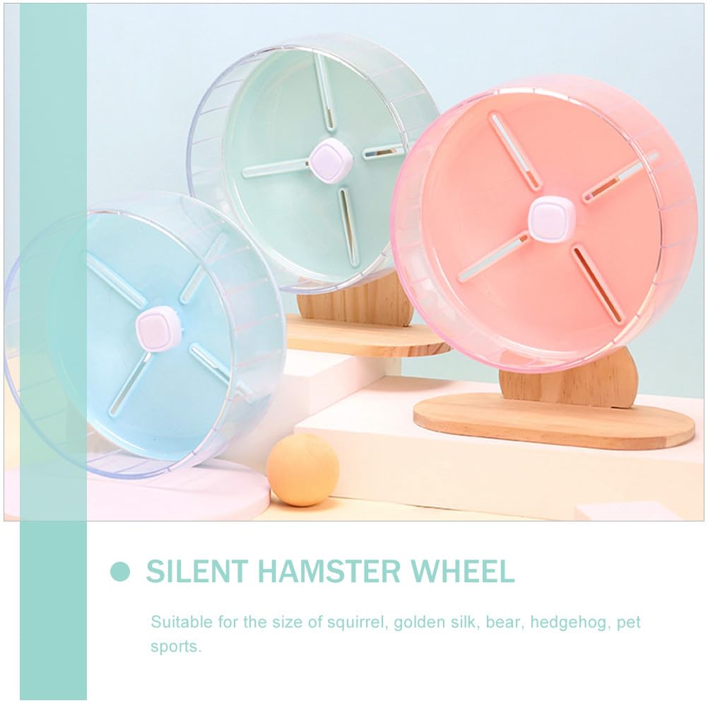 FRCOLOR Ruota per Criceti da 20 Cm di Ruota per Esercizi Silenziosa per Piccoli Animali Domestici Base Stabile Giocattolo per Attività con Animali Domestici Per Il Gioco E L'Attività
