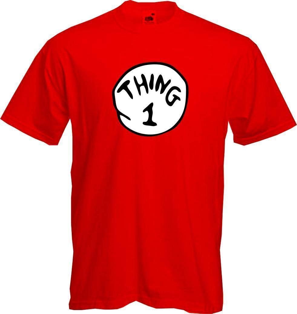 Thing 1,2,3,4 T-Shirt Kids and Adults (Adult Medium, Thing 1)