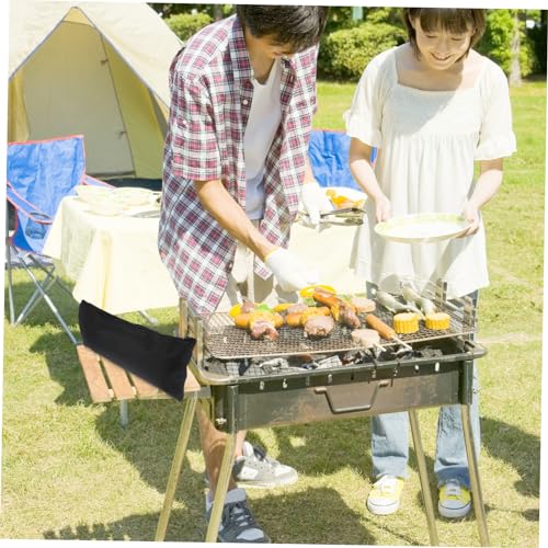 Porte-outils de barbecue OUNONA réutilisable double ensemble de 5 pièces