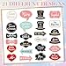 Beeveer 24 Pcs Wedding Photo Booth Props Bulk Wedding Props Kit Party Supplies Photoshoot Selfie Accessories for Bachelorette Weddings Baby Shower Party Decorations