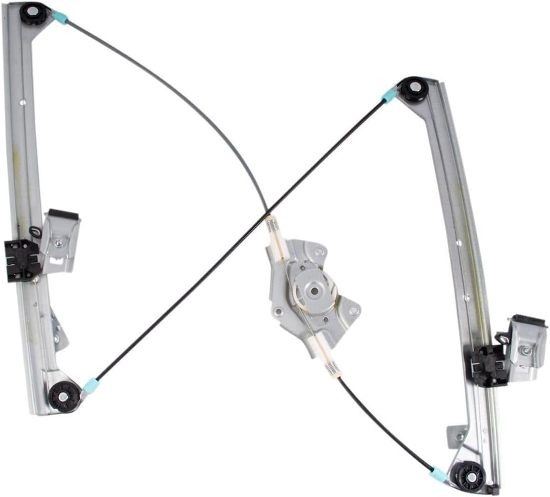 Front Power Window Regulator Passenger Side Galvanized Steel 125-58805R 3B1837462 WRA52508