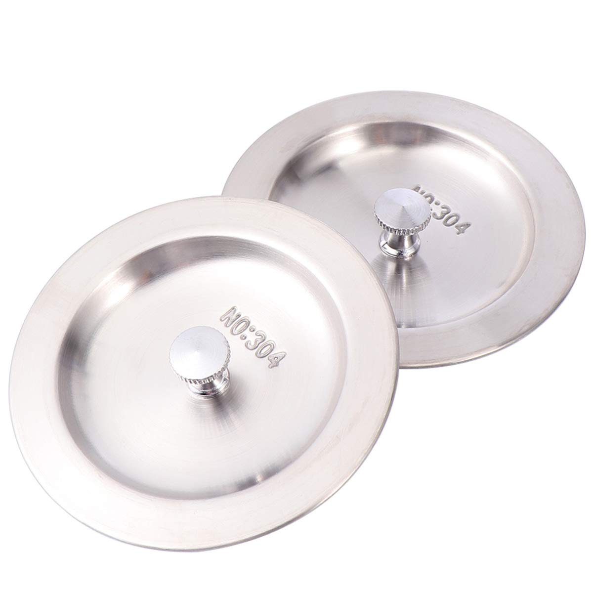 Uonlytech 4 Pezzi Coperchi Scarico Lavello In Acciaio Inox | Tappi Con Guarnizione In Gomma Anti Perdite | Filtri Per Cucina E Bagno - 2