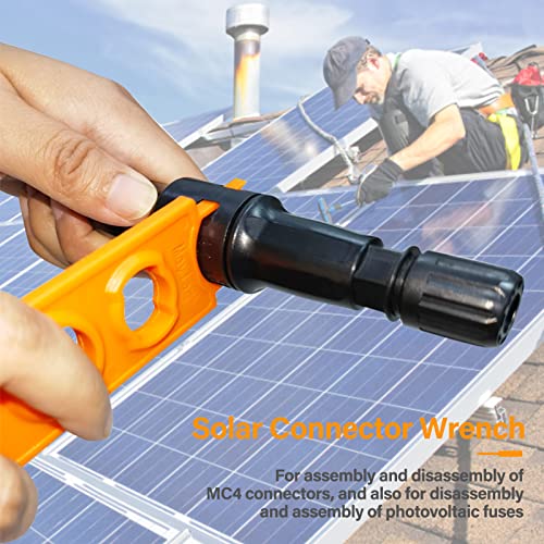 Ailao Solar Panel Connector Wrench Solar Plug Wrench 2Pcs Solar Connector Spanner Tool Quick Tighten Male/Female Plug Disconnect Tool Spanner - Image 4