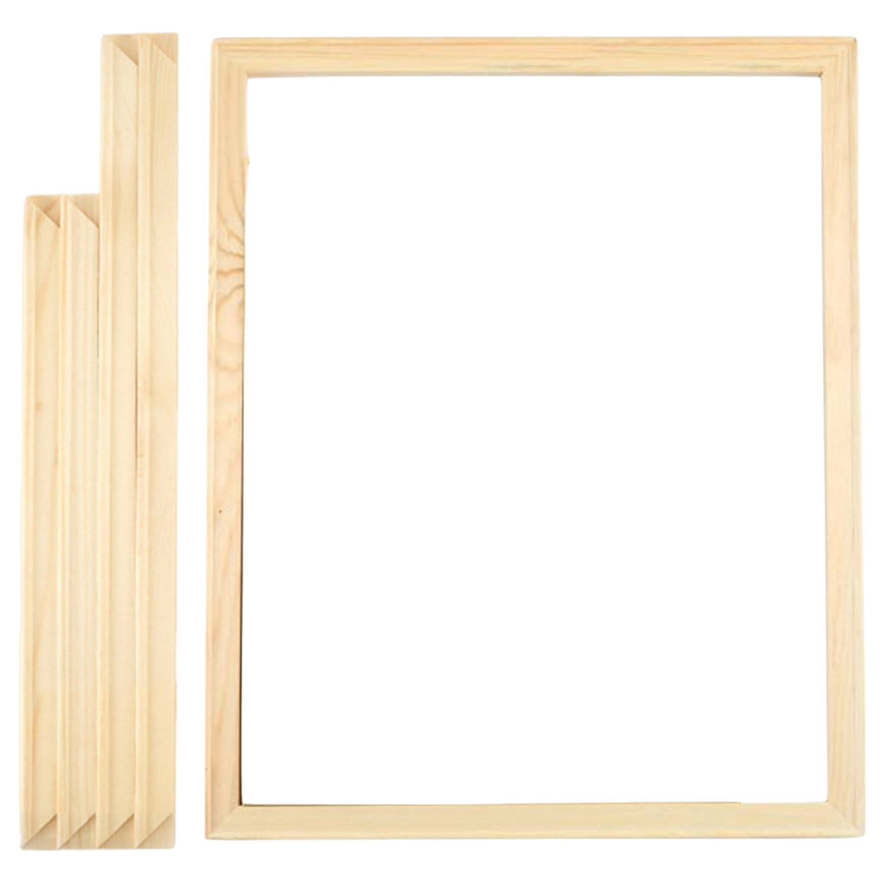 Peosaard Style 1 Canvas Frame 4Pcs 12 X 16" Wooden Canvas Frames Splice Rectangular Canvas Stretcher Diy Decorative Canvas Stretcher Frames For Oil Painting, Canvas Photos And Wall Art, Canvas Frame