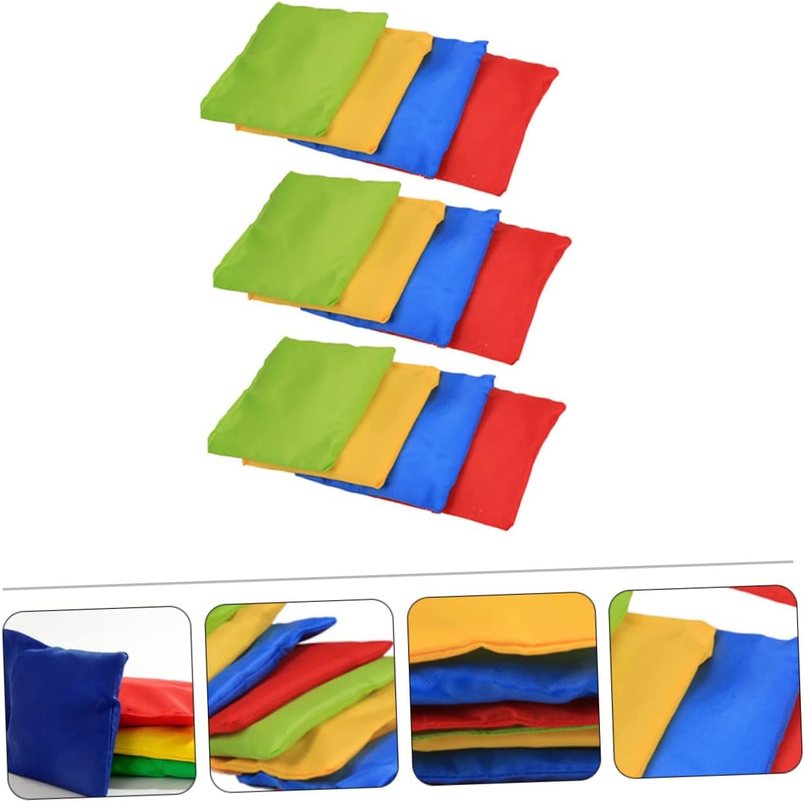 12pcs Boys and Girls Sandbag Toys Beach Toys Outdoor Playthings Multiplayer Game