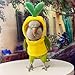Bird Costume Bird Diaper Flight Suit Bird Clothes Cosplay Photo Prop for Parrots Parakeet Cockatiel Sun Conure, Bird Hoodie Small Animals Apparel (Tree, with Diaper,Blue Quaker)