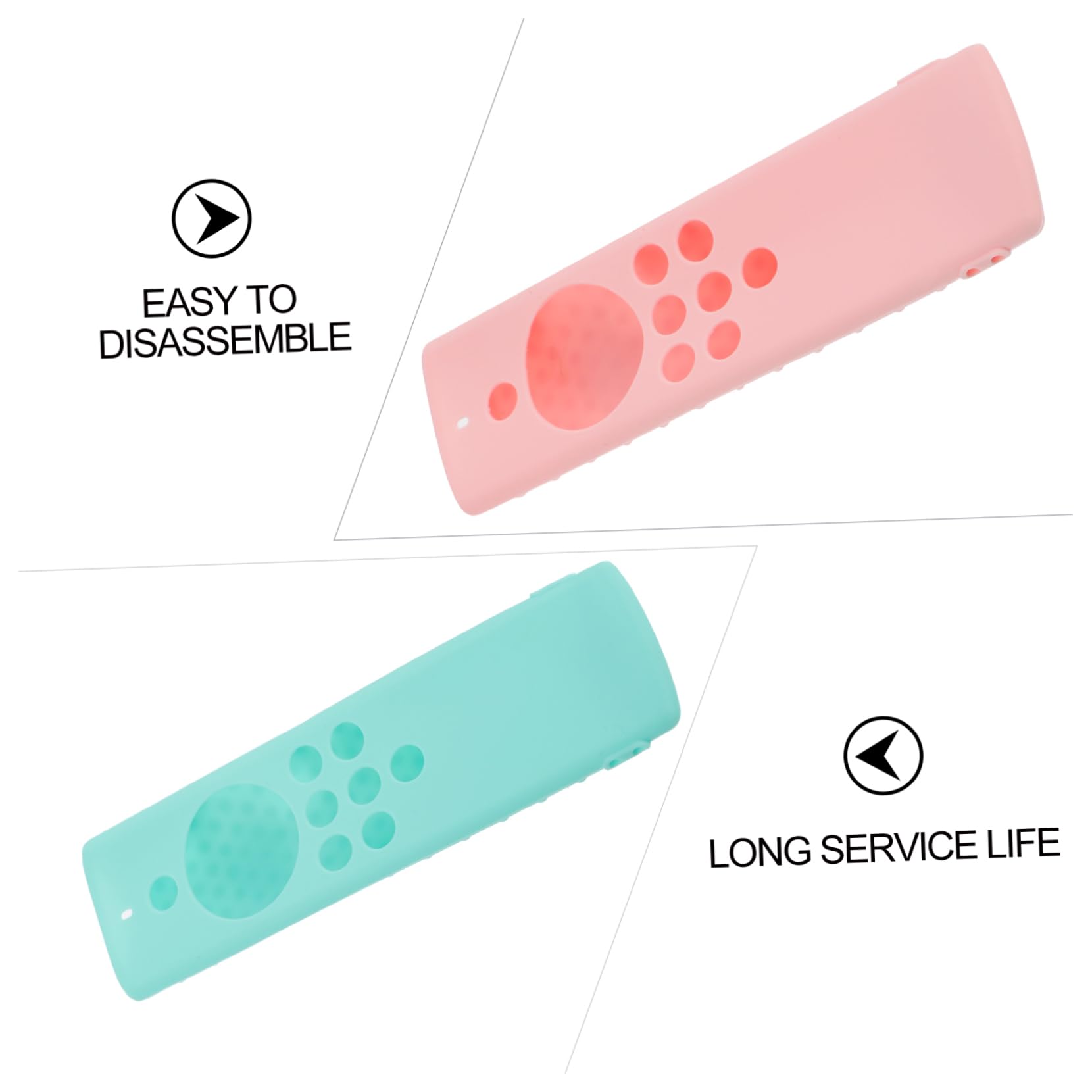 Uonlytech 6 Piezas Control Remoto Accesorios casa Accesorios para TV Cubierta del Controlador de TV de Silicona Protector de Controlador de TV Accesorio de Carcasa de Controlador de TV Lite