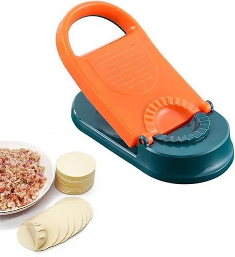 Miniatura 8 de Dumpling Machine 2 in 1 Manual Dumpling Maker Press Home Kitchen Dumpling Skin Maker Kitchen Gadgets White