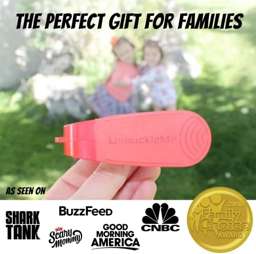 UnbuckleMe Car Seat Buckle Release Tool - Easy Opener Aid for Arthritis, Long Nails, Older Kids - Button Pusher for Infant, Toddler, Convertible 5 pt Harness car Seats - As Seen on Shark Tank (Aqua) - 5