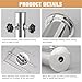 DIANGUOLUZHE Detachable Heavy Stainless Steel Umbrella Stand,Outdoor Lawn Umbrella Holder,Garden Parasol Base,for Park,Yard,Beach,Patio and Lawn