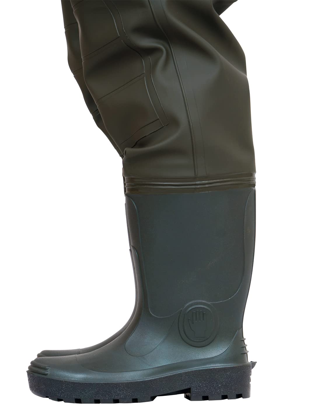 PROS Vadeadores de pecho impermeables para caza de patos, pesca con mosca con botas Wellington