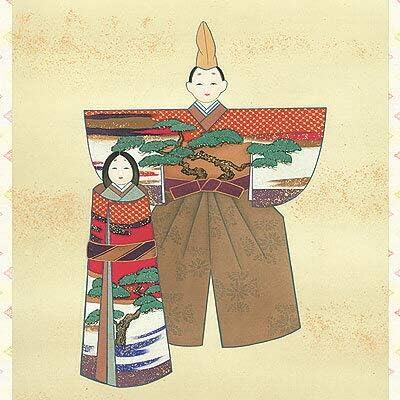 立ち雛　名　桂舟 お雛様 掛軸 掛け軸 立雛 長江桂舟 【尺五立・標準サイズ】 結納屋さん