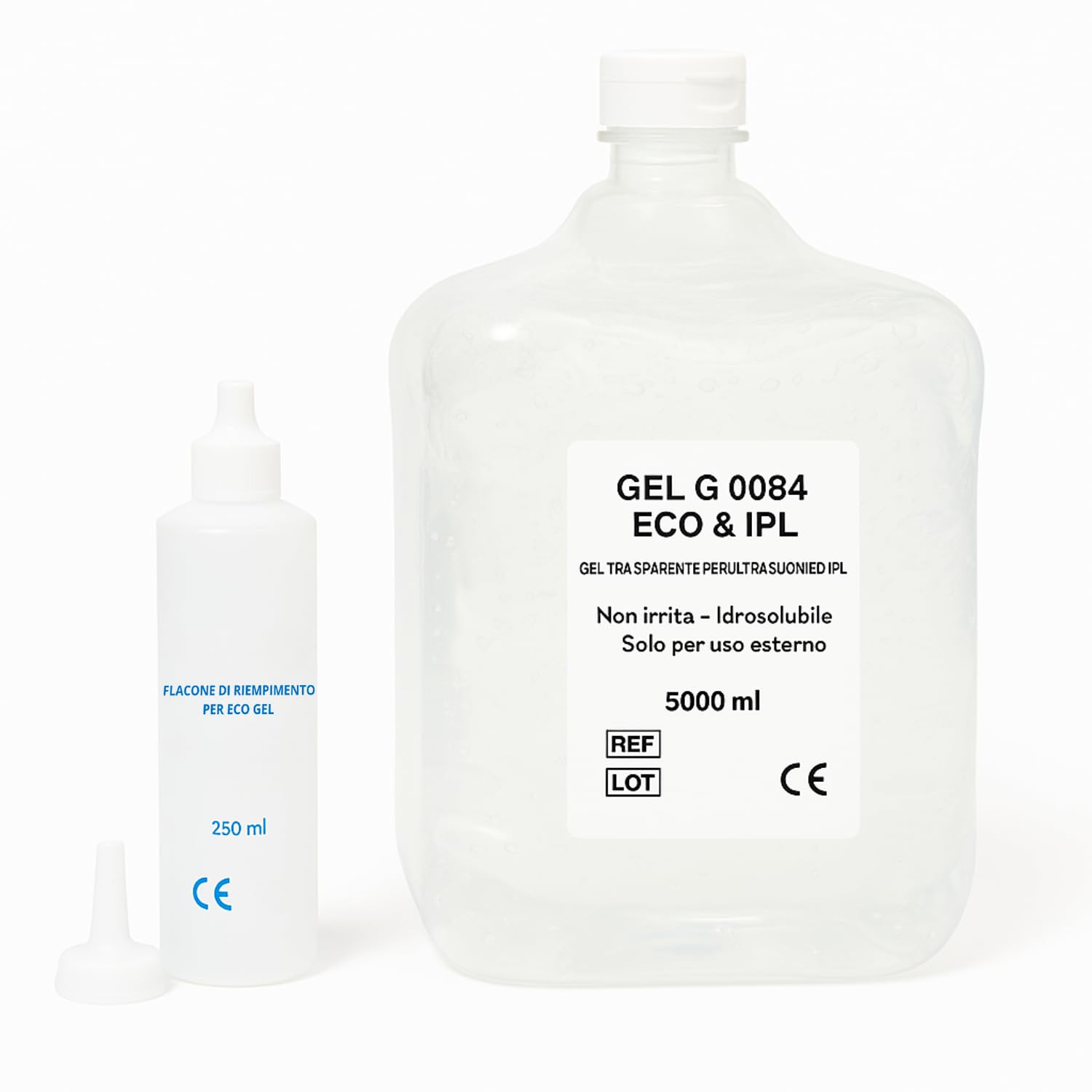 Palucart Gel Conduttore per Ultrasuoni ed Ecografie Sacca da 5000 ml con Dosatore – Denso, Trasparente, Ipoallergenico e Idrosolubile – Ideale per Tecar, Laser e IPL