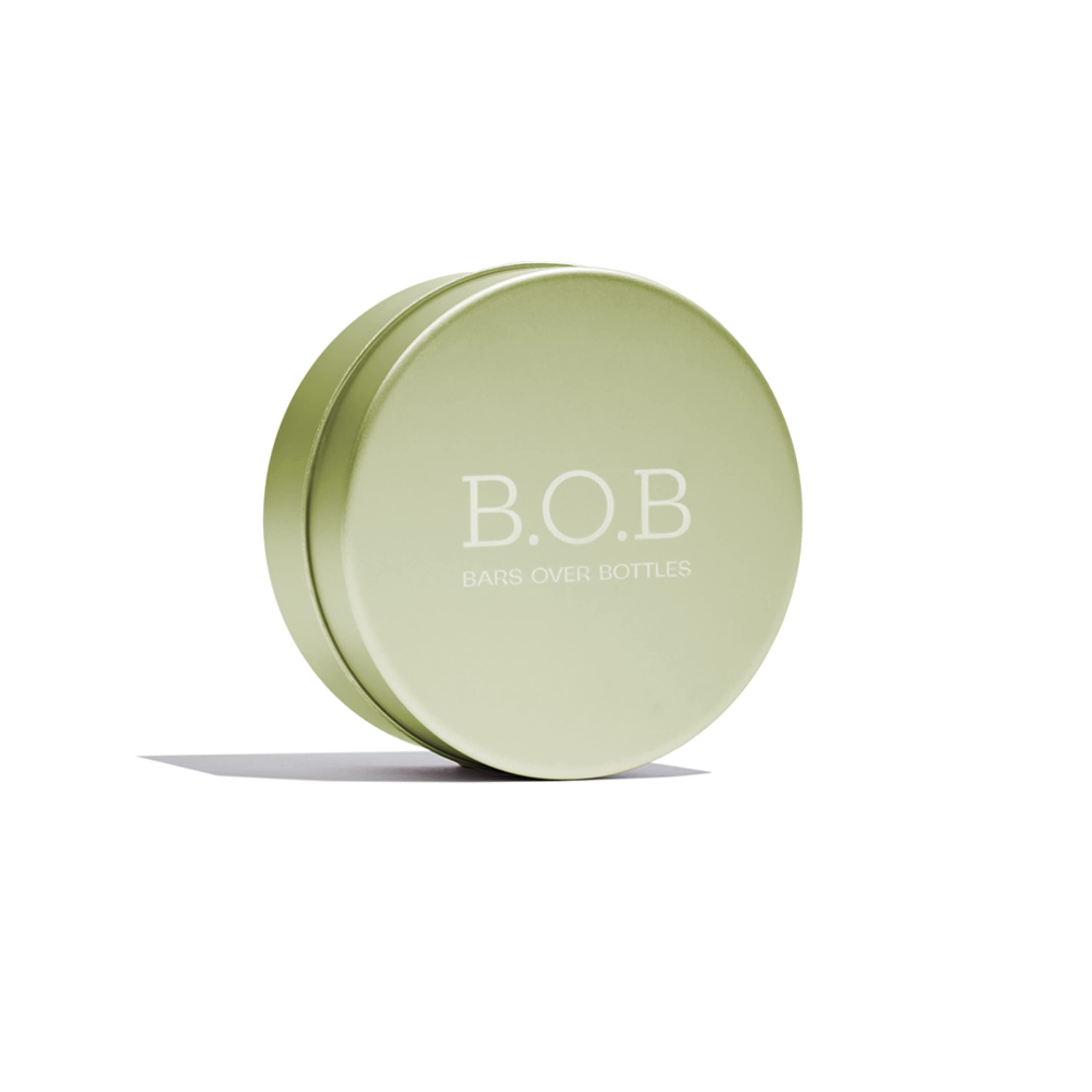 B.O.B BARS OVER BOTTLESTravel Tin Case | Shampoo and Conditioner Storage Container | Travel Size Tins & Soap Saver - 100% Zero Waste | Eco-friendly, Plastic-free | Aluminum | Recyclable | Green
